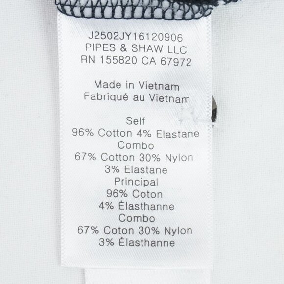 NWT Veronica Beard Bailey Striped Polo Mini Dress in White and Black Size XS - Picture 8 of 8